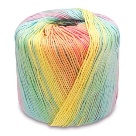 40g/Nøgle 8 Tråde Lys Regnbue Farverig Bomuldsgarn Blonde DIY Håndstrik Hæklegarn til Sjal Tørklæde Sweater