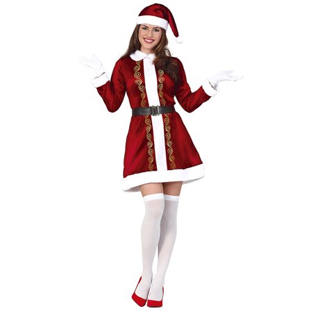 Tomtemor Juldräkt Mörkröd