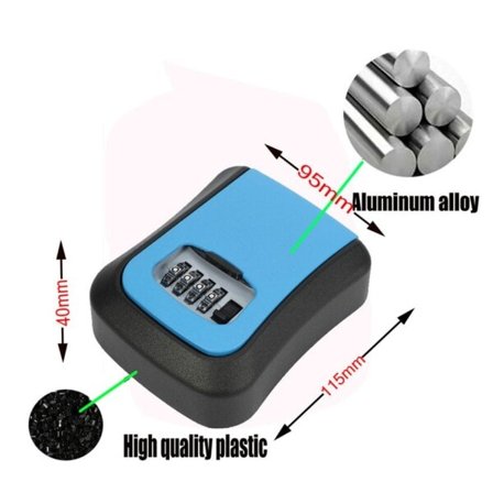 Smart kode passord nøkkel lås boks lagring nøkkel vegg montert nøkkel safe boks