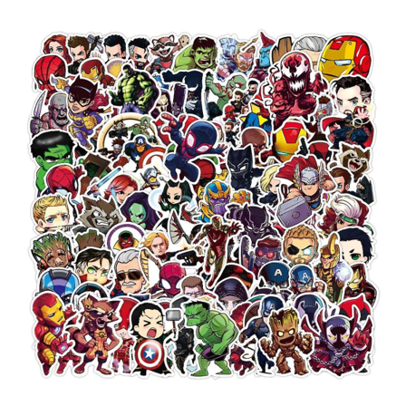 Cartoon Marvel Stickers, Cool The Avengers, Kid Toy.
