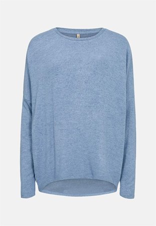 Soyaconcept - Supermjuk trikåtopp - blåmelange - för damer - XXL (46) - Cellbes