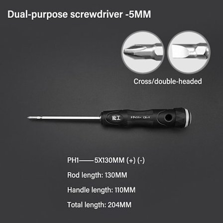 Skruetrækker Krydsskruetrækker 5MM 5MM