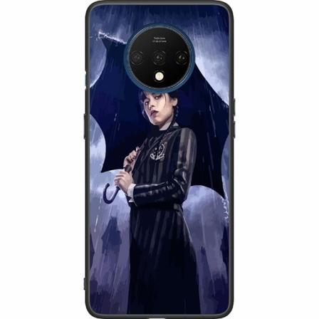 Oneplus 7t Svart Skal Wednesday Addams