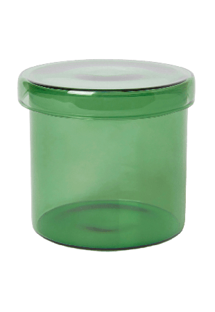 Åhléns Home Förvaringsburk med lock 8 cm Badrumstillbehör Grön ONESIZE