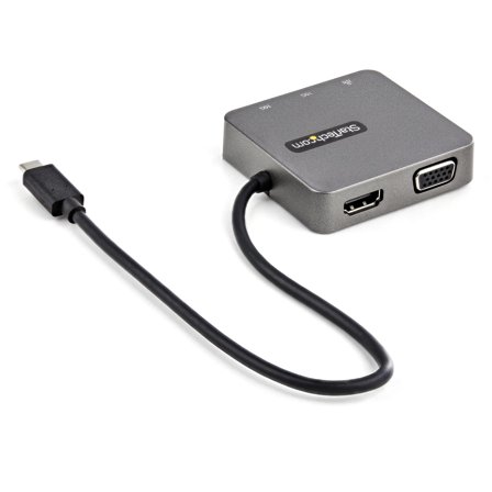 StarTech USB-C Multiport Adapter - USB 3.1 Gen 2 Type-C Mini Dock - USB-C to 4K HDMI or 1080p VGA Video - 10Gbps USB-A USB-C, GbE - Portable Travel