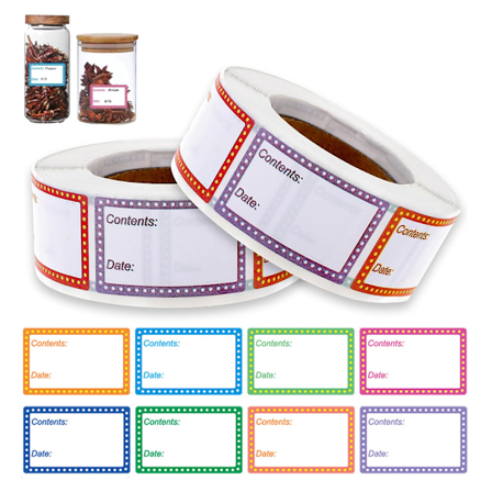 Frysetiketter Skrivbara, 2 rullar med 500 stycken vardera, Frysetiketter, Frysetiketter, Bäst Före