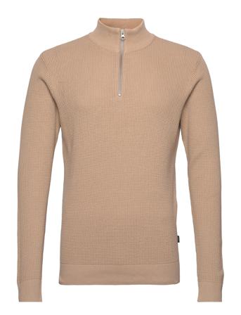 Cfkarlo 0092 Half Zipper Knit Beige Casual Friday