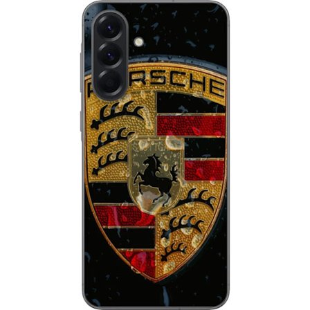 Kompatibelt Mobilskal till Samsung Samsung Galaxy A56 Porsche logotyp affisch lyxbilsmärke vapen skåpbilsemblem Stuttgart klassisk retrodesign bilko