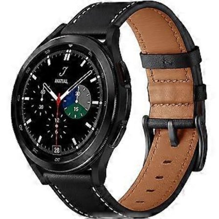 20 mm nahkaremmit yhteensopivat Samsung Galaxy Watch 4 -kellon kanssa, 40 mm ja 44 mm, 2021 Galaxy Watch 4 Classic 42 mm ja 46 mm, nahkaremmi, sopii 