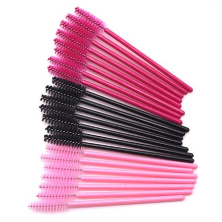 10-pack ögonfransborstar fransborste, Svart / Rosa