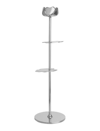 Hilke Collection Candlestand Ninfea - Silver - H40CM