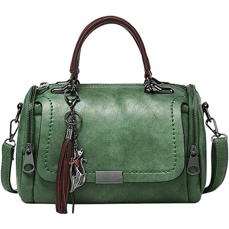 Grön dam axelväska liten läderväska axelväska mode