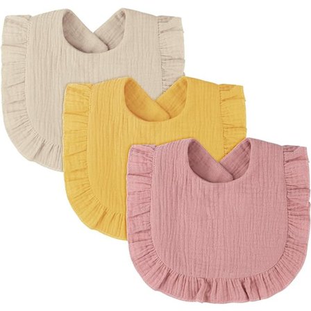 Puuvillaiset vauvan ruokalaput, vauvan bandana-ruokalaput, vedenpitävät kuolalaput, pehmeät imukykyiset hampaiden tuloon tarkoitetut ruokalaput, 