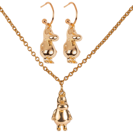 pfgSTOCKHOLM Moomin Set Halsband Dam Guld ONESIZE