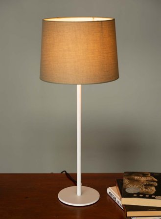 Base stakelampe H55 - matt hvit