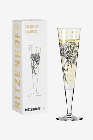 Ritzenhoff - Champagneglas Goldnacht NO:30 - Transparent - Vinglas - Från Homeroom