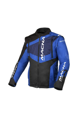Motorradjacke Macna Crest Schwarz/Blau XL