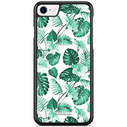 Bjornberry Skal iPhone 7 - Blommor Turkos