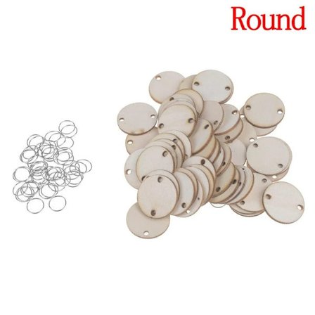 50 kpl Puuvaneri Muistutustaulu Liitutaulu Kyltti DIY Kalenteri Riipus Koukku Erityispäivien Suunnittelutaulu Riippuvat Koristeet