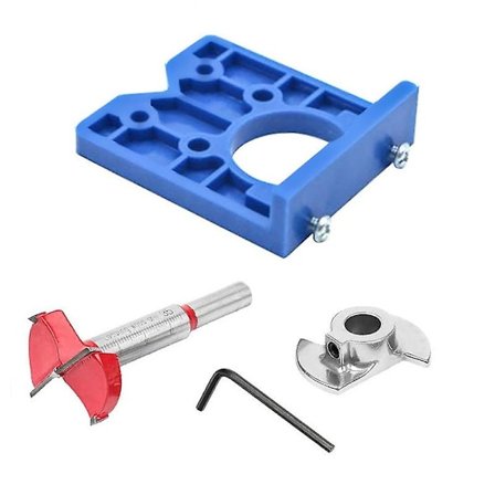 35mm gångjärnshålklämma borrstyrningssats hålöppnare dörrskåpstillbehör verktyg