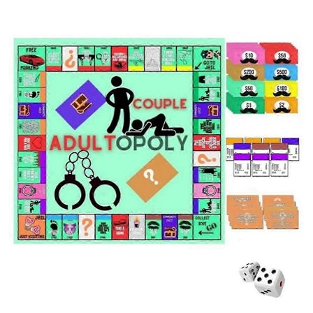 Parspill for Par - Adultopoly Brettspill Par Opoly Brettspill Underholdning Brettkort Spill Cou