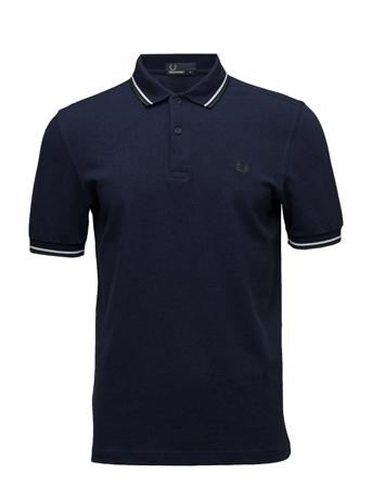 Twin Tipped Fp Shirt Polos Short-sleeved Blå Fred Perry