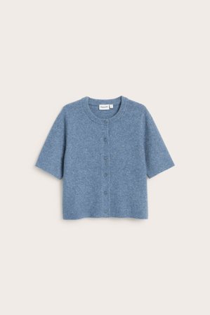 Kappahl | Lyhythihainen neuletakki | Vaaleansininen