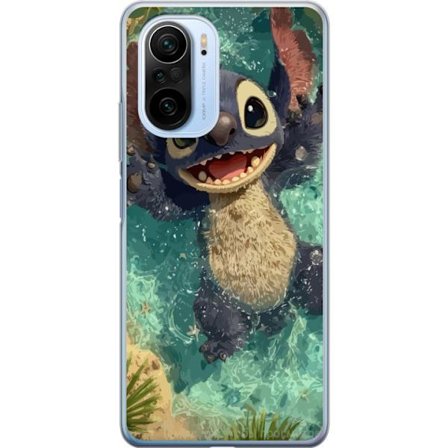 Kompatibelt Gjennomsiktig deksel til Xiaomi Mi 11i Glad blå fantasivarelse som leker i krystallklart vann, sprudlende energi, tropisk stemning og hø