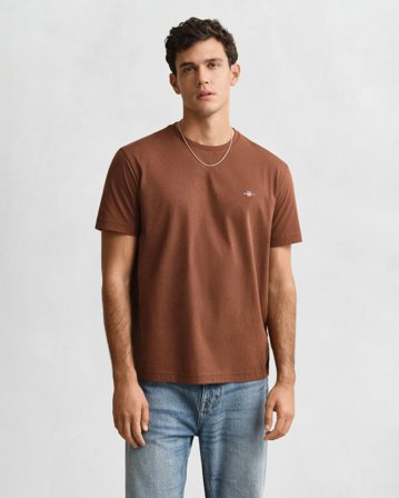 GANT Herren Regular Fit T-Shirt (4XL) Braun