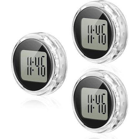 3 stk. Små Digitale Ure Mini Motorcykel Ure Vandtætte Motorcykel