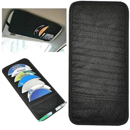 Bil Cd-klämma Bilsolskydd Multifunktionell Bil Cd-mapp Fordon Korthållare Förvaringsmapp (gratis frakt)