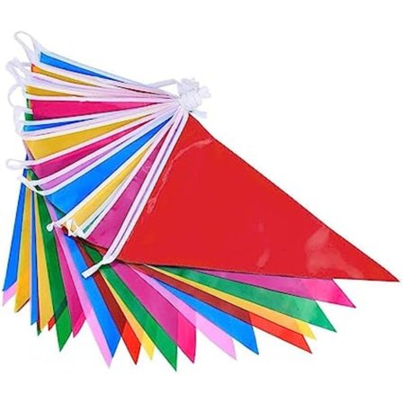 Vimpel Banner Garland Trekant Banner 100stk Vimpel Dekoration