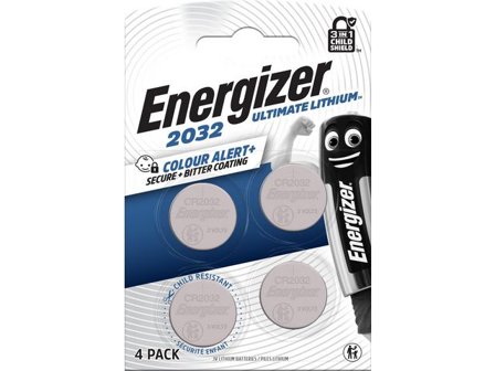 ENERGIZER Batteri Ultimate CR2032 4/fp - Lyreco - Kontorsmaskiner - Batterier - Knappcellsbatterier