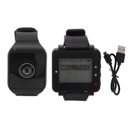 Langaton hoitajakello 1-1 RF-langaton tekniikka Irrotettava ladattava akku Vedenpitävä hoitajakello