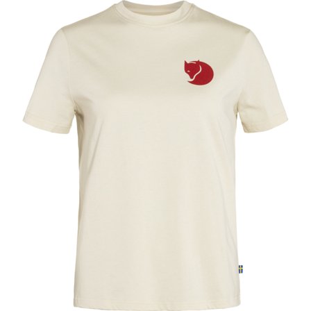 Fjällräven Fox Boxy Logo Tee M - Naiset - Chalk White - T-paidat ja topit