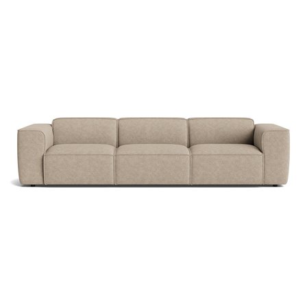 Aura XL 3-Sitzer-Sofa in Aragon Grau/Beige, modernes Design, bequeme Polsterung für maximalen Komfort, zeitloser Stil, 73cm Gesamthöhe.