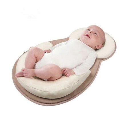 Babyformad kudde, nyföddskudde, anti-platt huvud sovhytt, anti-rullning