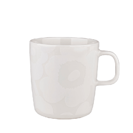 Marimekko UNIKKO MUG 4 DL Kök & matlagning Unisex Vit 9,5x10 cm