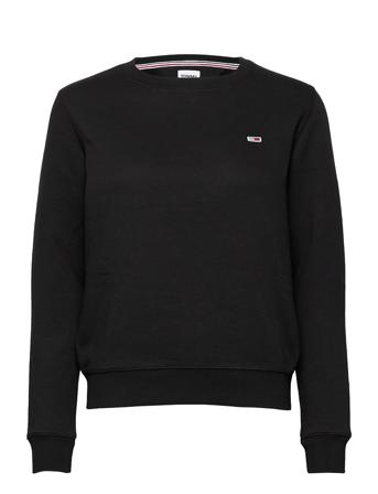 Tjw Regular Fleece C Neck Svetari Collegepaita Musta Tommy Jeans