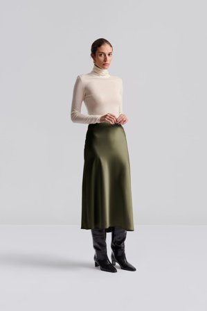 Malina - Aubree midi skirt - XXS - Olive