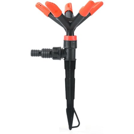 5 stk. havesprinklere, 360 graders automatisk rotation, egnet til have, græsplæne, drivhus, grøntsagsvanding