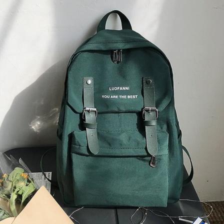 Skolväskor Mode Ryggsäck För Tonåring Student Vattentät Kvinnor Ryggsäck Nylon Axelväska Kvinnlig Bagpack Green