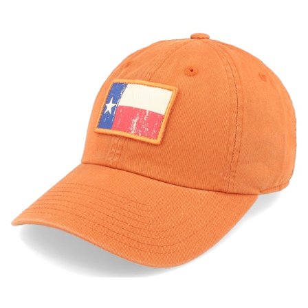 American Needle - Oranje unconstructed Cap - Texas Ballpark Patch Desert Orange Dad Cap @ Hatstore