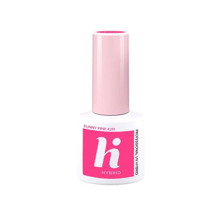 HI HYBRID Party Smalto Semipermanente #211 Sunny Pink 5ml - Smalto Gel e semipermanente