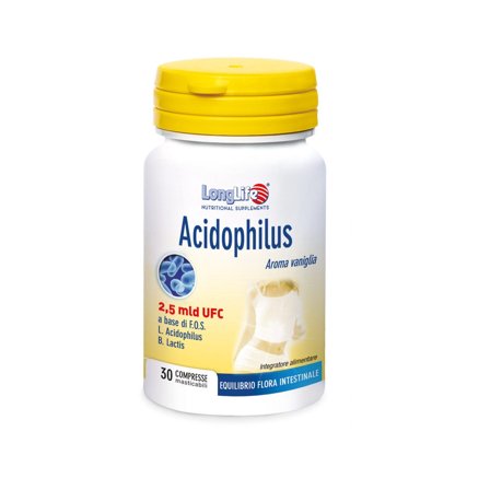 Longlife Acidophilus 30 Tavolette Masticabili