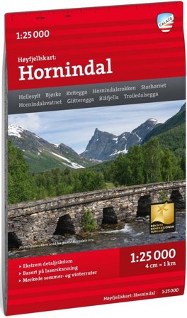 Calazo Høyfjellskart Sunnmøre: Hornidalen 1:25 000