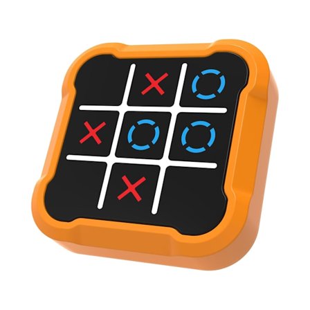 Genopladeligt kryds-og-bolle spil, pædagogisk spil til børn orange