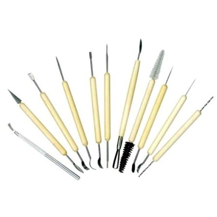 Muotoilutarvikkeet - DTM LOISIRS CREatif - Setti 11 - Muovityökalut - Polymeerisavelle - Seka