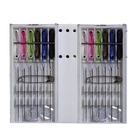 Rejse sykit, 10 stk. rejse sykit med nål og knap