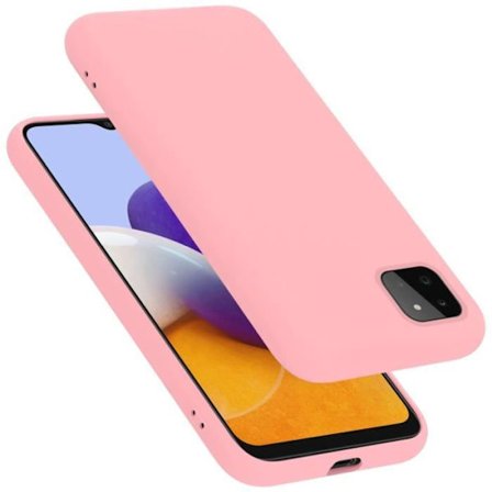 Fodral till Samsung Galaxy A22 5G Skal i LIQUID PINK Fodral Skydd Silikon TPU mobiltelefon